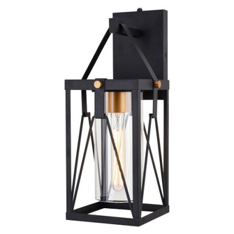 Evanston 7-in. Outdoor Wall Light Matte Black and Light Gold (51|T0635)