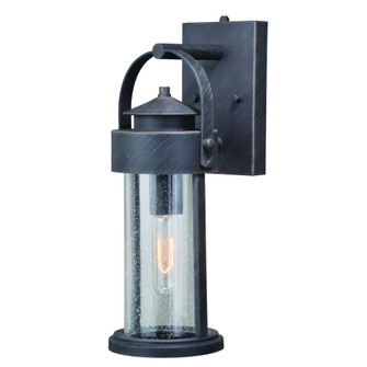 VAXCEL Cumberland 16.25 in. H 1-Light Rust Iron Dusk to Dawn Sensor Rustic Outdoor Wall Sconce, Dura (51|T0285)