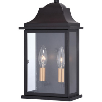 Bristol 7.5 in.W Outdoor Wall Light Oil Burnished Bronze with Light Gold (51|T0565)