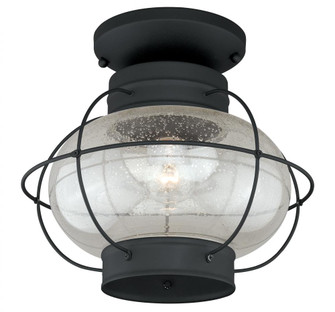 Chatham 13-in Outdoor Semi Flush Mount Ceiling Light Textured Black (51|T0144)