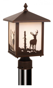 Bryce 8-in Deer Outdoor Post Light Burnished Bronze (51|OP33585BBZ)