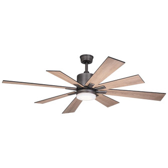 Crawford LED 60 in. W Ceiling Fan Dark Nickel (51|F0081)