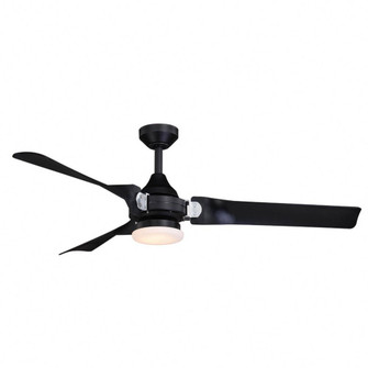 Austin 52 in. LED Ceiling Fan Black with Chrome (51|F0069)