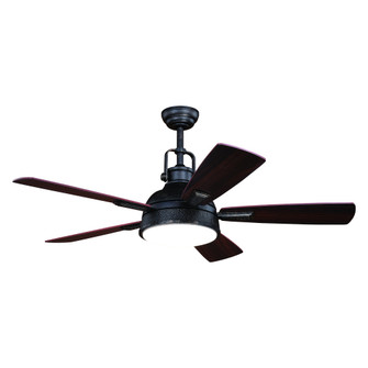 Walton 52 In. Bronze Industrial Loft Ceiling Fan with LED Light Kit and Remote (51|F0060)