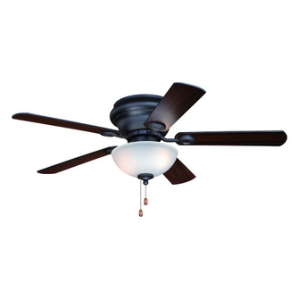 Expo 42 In. Bronze Indoor Flush Mount Ceiling Fan with LED Light Kit (51|F0059)