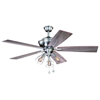 Clybourn 52-in LED Ceiling Fan Satin Nickel (51|F0054)