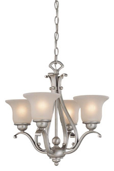 Monrovia 4L Mini Chandelier or Semi Flush (Dual Mount) Brushed Nickel (51|CH35404BN)