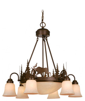 Yellowstone 9L Moose Chandelier Burnished Bronze (51|CH55606BBZ)