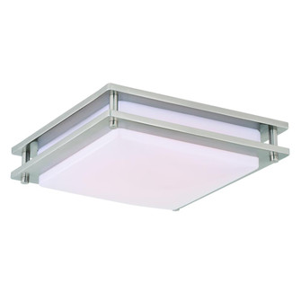 Horizon 12-in LED Flush Mount Ceiling Light Satin Nickel (51|C0152)