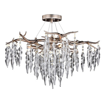 Rainier 24-in Semi Flush Ceiling Light Silver Mist (51|C0222)