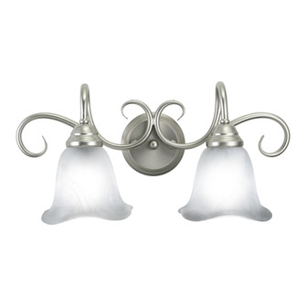 Bella 2 Light Brushed Nickel Bathroom Vanity Fixture (51|BL-VLD002BN)
