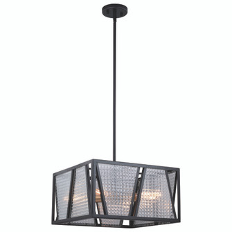 Oslo 16.25-in Semi Flush Ceiling Light or Pendant (Dual Mount) Black and Natural Brass (51|P0294)