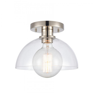 Julian 10'' Wide 1-Light Semi Flush Mount - Polished Nickel (91|89924/1)