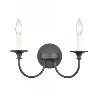 Cecil 14'' Wide 2-Light Vanity Light - Matte Black (91|89731/2)