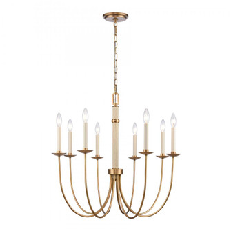 Neville 28'' Wide 8-Light Chandelier - Natural Brass (91|89718/8)