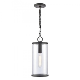 Hopkins 7.25'' Wide 1-Light Outdoor Hanging Light - Charcoal Black (91|89495/1)