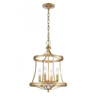 Noura 15.5'' Wide 4-Light Pendant - Champagne Gold (91|69484/4)