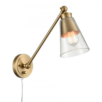 Albany 9.25'' High 1-Light Swingarm Sconce - Brushed Gold (91|52353/1)