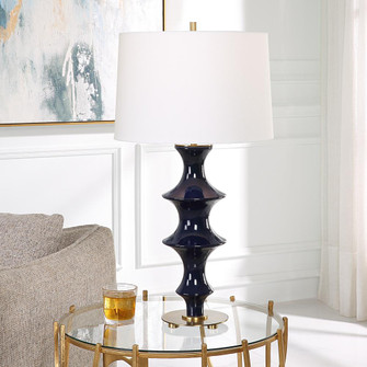 Uttermost Coil Sculpted Blue Table Lamp (85|30196)
