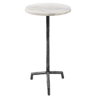 Uttermost Puritan White Marble Drink Table (85|22897)