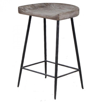 Cordova Carved Wood Counter Stool (85|22885)