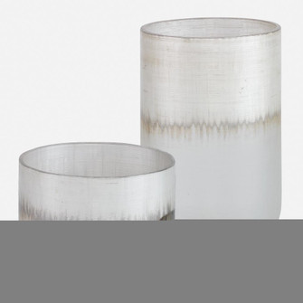 Uttermost Frost Silver Drip Glass Vases Set/2 (85|18071)