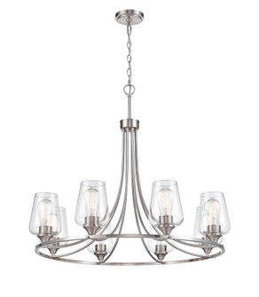 Ashford 8-Light Chandelier Ceiling - Brushed Nickel (670|9728-BN)