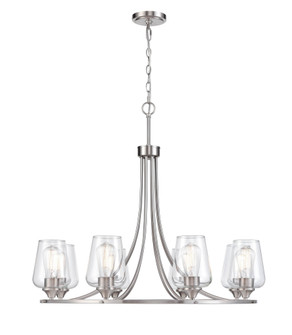 Ashford 8-Light Chandelier Ceiling - Brushed Nickel (670|9728-BN)