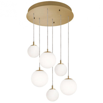 Loretto 6 Light Round Pendant MB 120V,SB (1|LRTP99MBSBRND6)