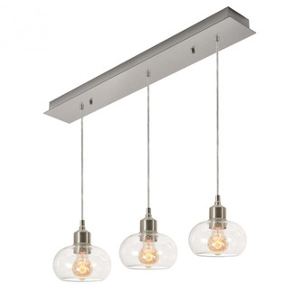 Laney 3 Light Linear Pendant MB 120V,SN (1|LNYP07MBSNLNR3)