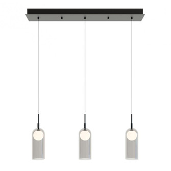 Kiran 3 Light Linear Pendant MB 120V,BK (1|KRNP04L30D1BKLNR3)