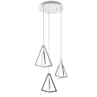 Gianna Three Pendant 3000K 120V Satin Nickel (1|GNAP15L30D1SNRND3)