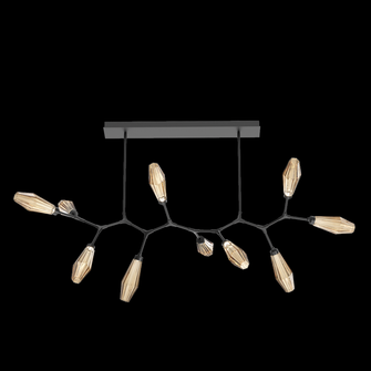 Aalto 10pc Branch-Matte Black-Optic Rib Blown Glass (1289|PLB0049-BC-MB-RB-001-L3)