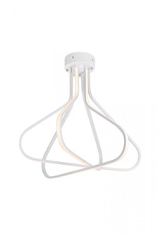 Dahlia 3 light in White Flush mount (758|5105F26WH)