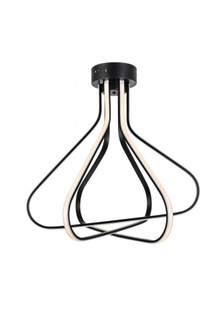 Dahlia LED FLUSH L26''H27''42W BK (758|5105F26BK)