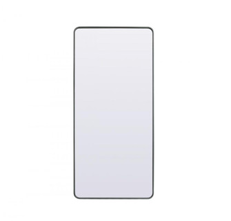 Soft Corner Metal Rectangle Full Length Mirror 32x72 Inch in Silver (758|MR80FL3272S)