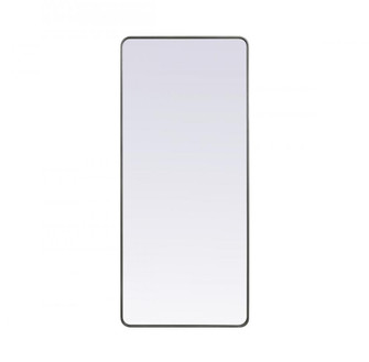 Soft Corner Metal Rectangle Mirror 32x72 Inch in Silver (758|MR803272S)