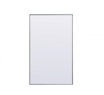 Metal Frame Rectangle Full Length Mirror 36x60 Inch in Silver (758|MR4FL3660S)