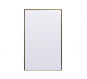 Metal Frame Rectangle Full Length Mirror 36x60 Inch in Brass (758|MR4FL3660BR)