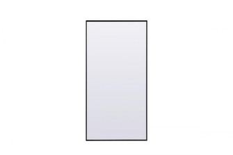 Metal Frame Rectangle Full Length Mirror 30x60 Inch in Black (758|MR4FL3060BK)