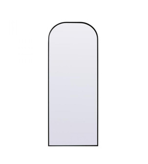 Metal Frame Arch Full Length Mirror 28x74 Inch in Black (758|MR1FL2874BLK)