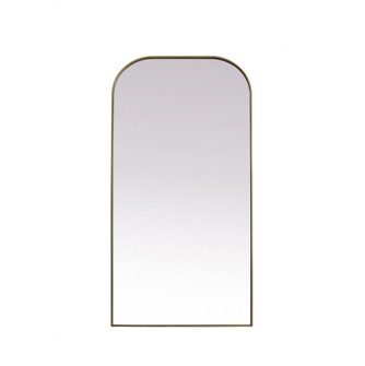 Metal Frame Arch Full Length Mirror 35x72 Inch in Brass (758|MR1FL3572BRS)