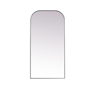 Metal Frame Arch Full Length Mirror 35x72 Inch in Silver (758|MR1FL3572SIL)
