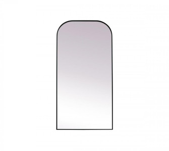 Metal Frame Arch Full Length Mirror 35x72 Inch in Black (758|MR1FL3572BLK)