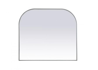 Metal Frame Arch Mirror 42x38 Inch in Silver (758|MR1B4238SIL)