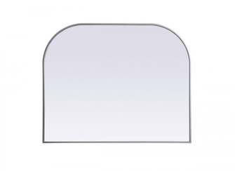 Metal Frame Arch Mirror 42x34 Inch in Silver (758|MR1B4234SIL)