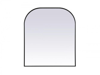 Metal Frame Arch Mirror 36x42 Inch in Black (758|MR1B3642BLK)