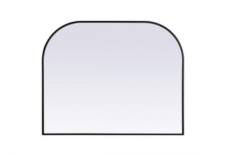 Metal Frame Arch Mirror 42x34 Inch in Black (758|MR1B4234BLK)