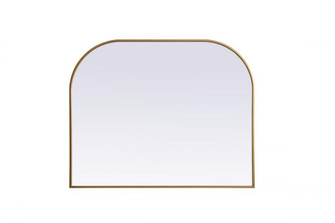 Metal Frame Arch Mirror 42x34 Inch in Brass (758|MR1B4234BRS)