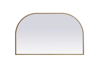 Metal Frame Arch Mirror 39x24 Inch in Brass (758|MR1B3924BRS)